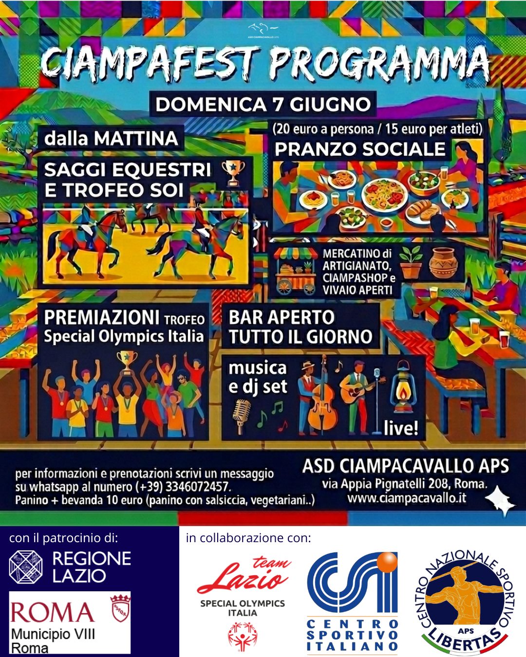Programma domenica 7 giugno CiampaFest 2026