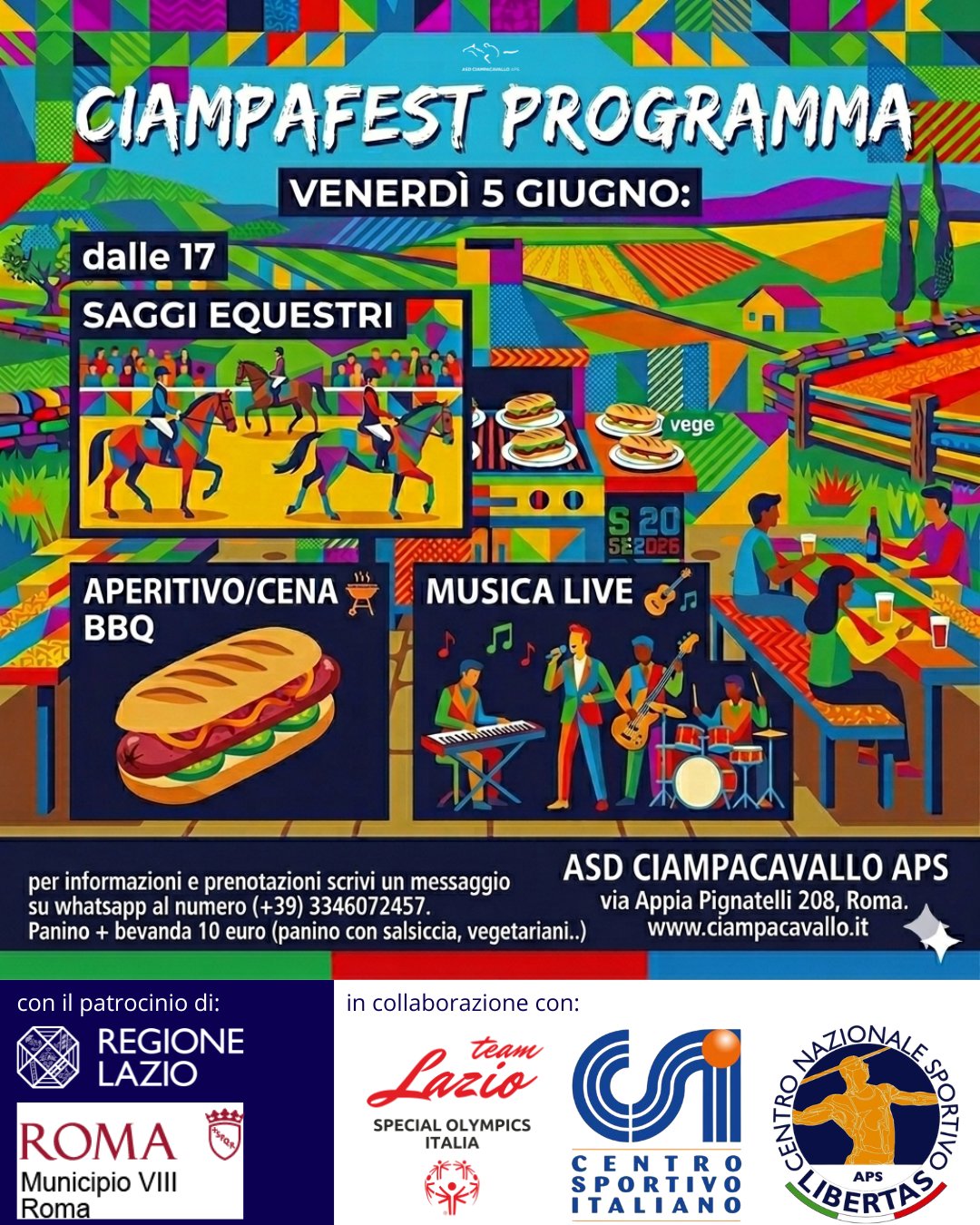 Programma venerdì 5 giugno CiampaFest 2026