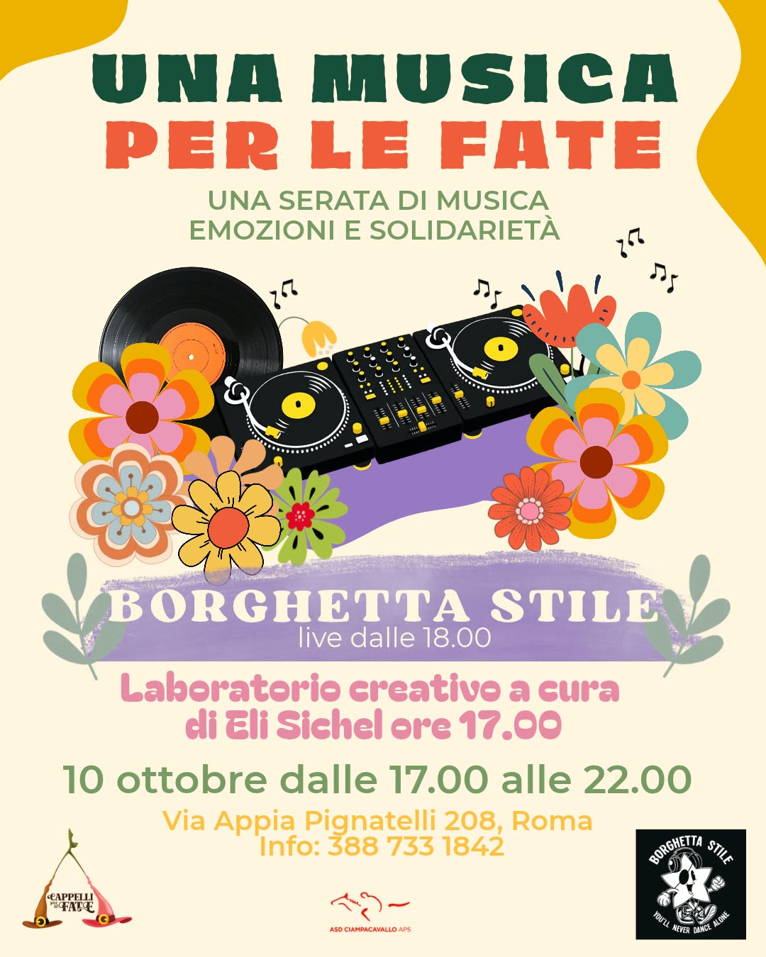 Una musica per le fate: sabato 10 ottobre musica e laboratorio creativo a Ciampacavallo